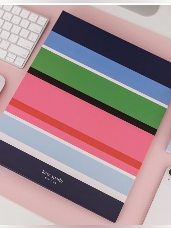 kate spade Other - New Kate Spade Three Ring Binder, Sunny Day Stripe